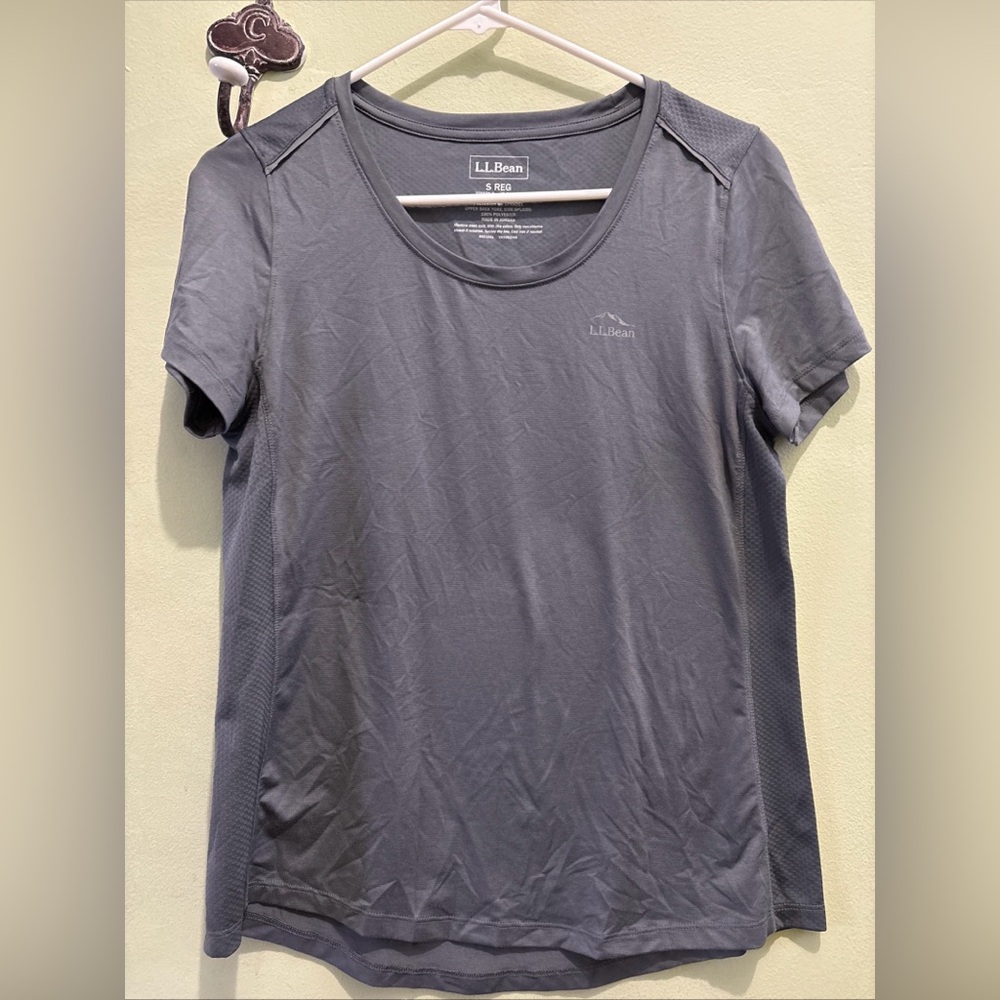 L.L. Bean Women's Gray Short Sleeve Top